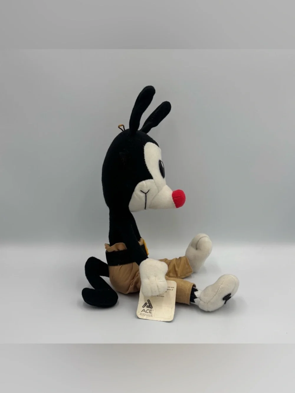 RARE Vintage Animaniacs Yakko Plush 1994 Warner Bros Ace Stuffed Animal Toy - Picture 4 of 6